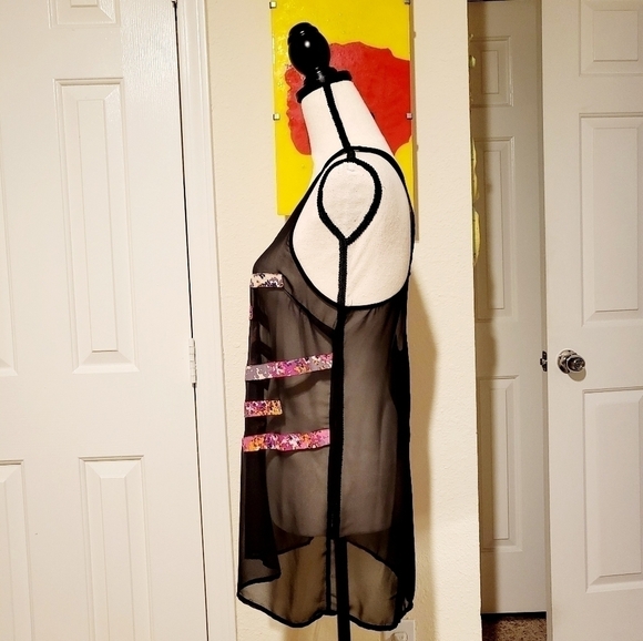 Sheer Racerback Long Tank - Picture 2 of 4